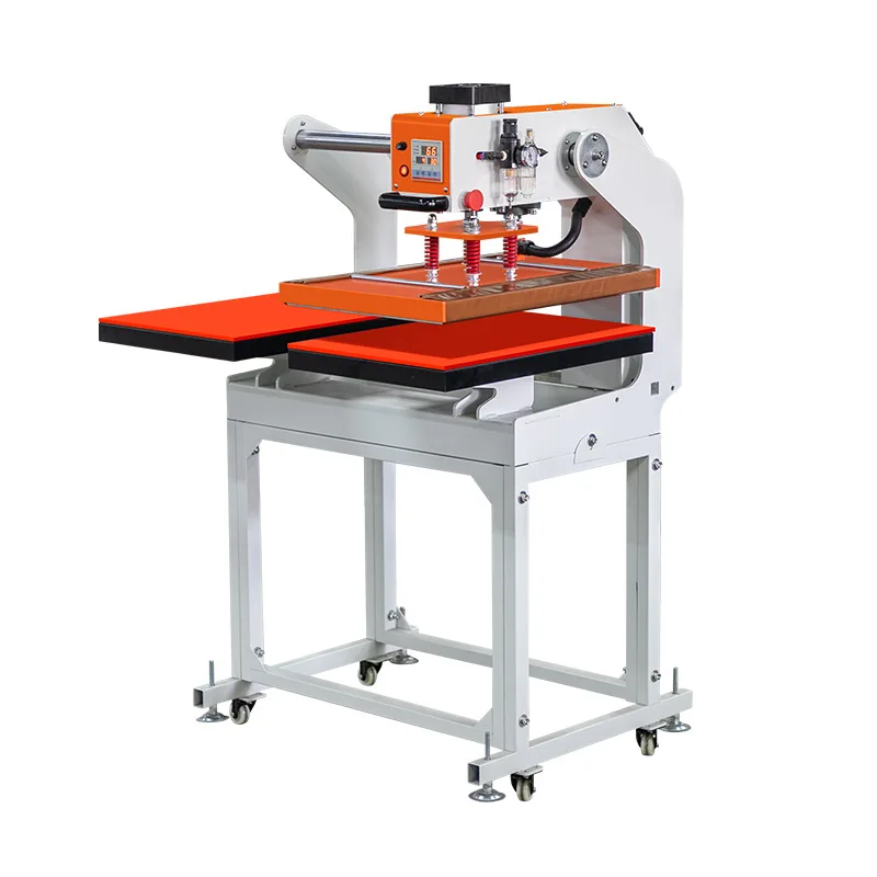 

Pneumatic heat transfer machine Double station 60 * 40 clothing T-shirt printing hot pressing heat of sublimation transfer