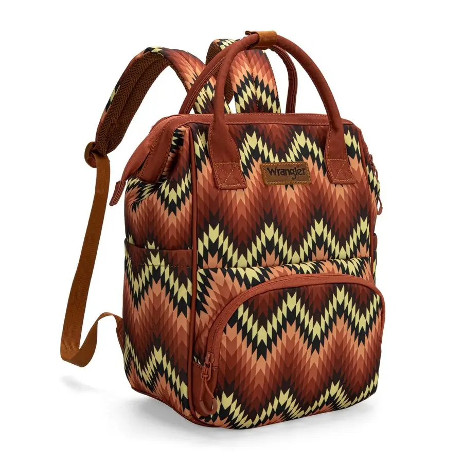 

West Wrangler Aztec Callie Diaper Bag Backpack with Stroller Straps Multifunction Baby Travel Bag WG22119110BR