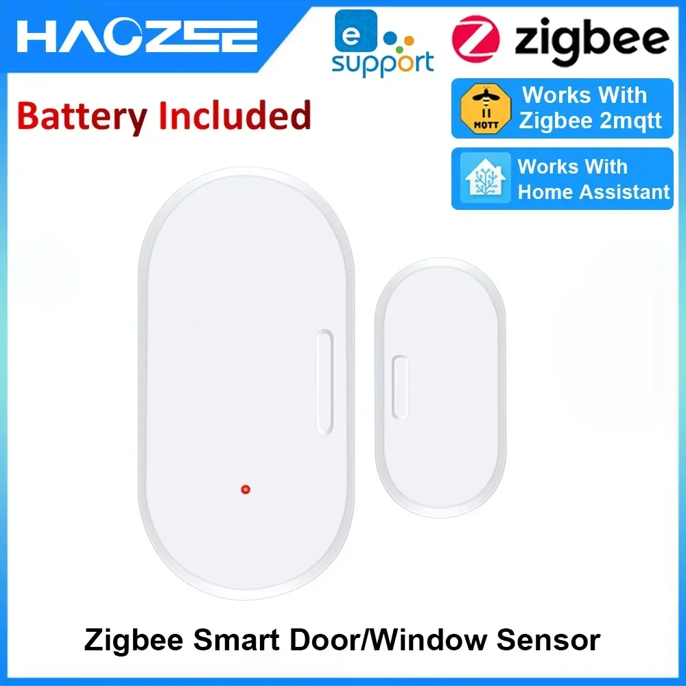 Ewelink ZigBee Door Window Sensor Contact Sensor Security Burglar Alarm Magnetic Door Sensor Support Home Assistant Zigbee2mqtt