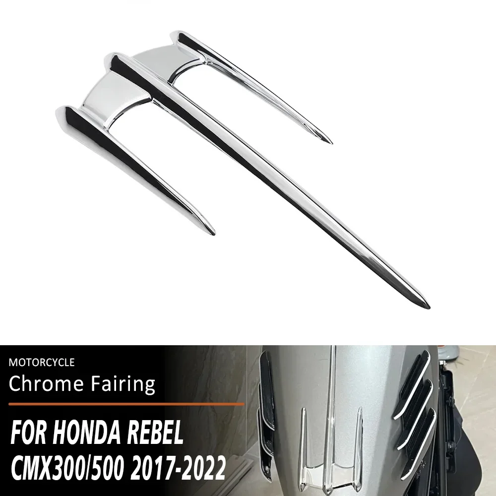 Motorcycle Chrome Fairing Front Fender Accent Decoration Trim For Honda Rebel CMX 300 500 CMX300 CMX500 2017 2018 2019 2020 2022