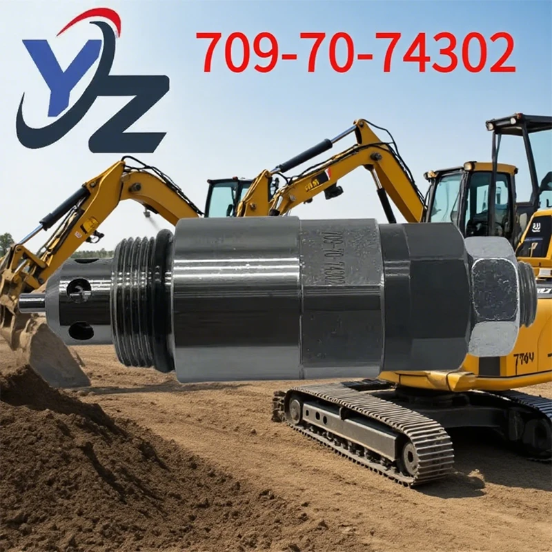 

709-70-74302 Excavator Overflow Valve PC200-5 Main Relief Valve for Komatsu 7097074302