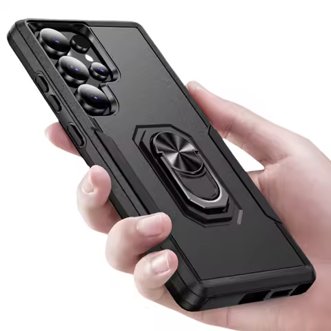 Kickstand Function Finger Ring Case for Samsung Galaxy S25 Ultra S24 Plus S23 FE S22 A56 A55 A54 5G A15 A16 A14 A36 A35
