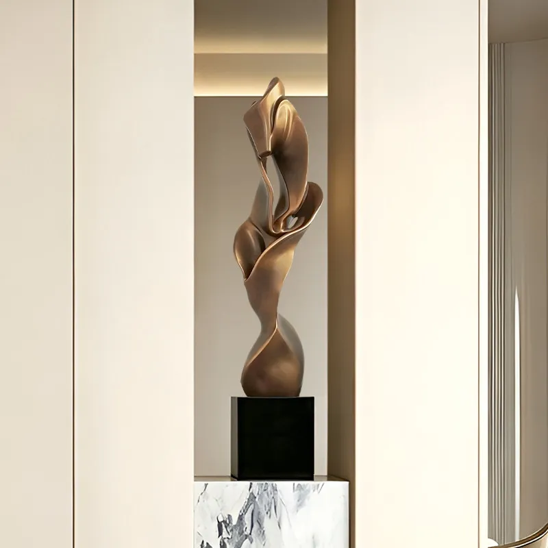 Home Decor Abstract Art Sculpture Floor Decoration Retro Living Room Entrance Office Decorations
