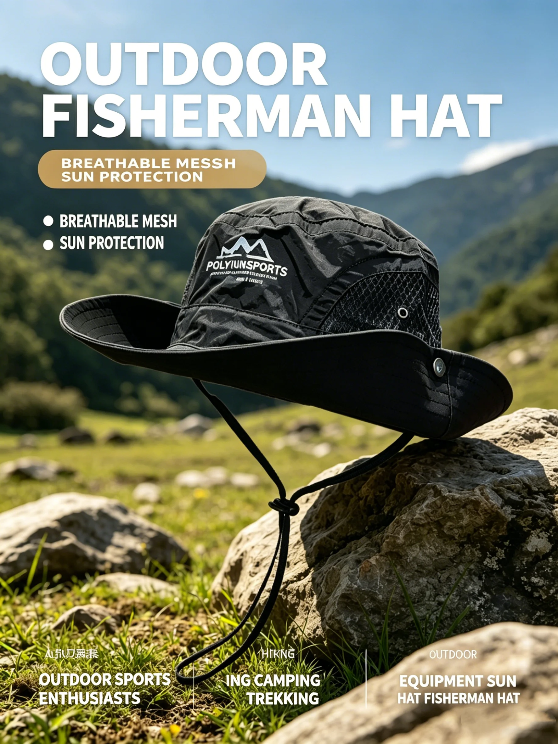 AliExpress NANSUI Breathable Cycling Mountain Travel Sun Hat Unisex Sun Visor Fisherman Hat Fishing Hat Travel Hat Mountaineering Hat