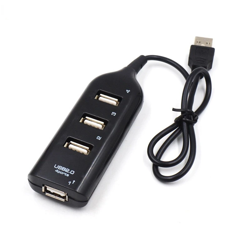 Concentrador de 4 puertos usb para ordenador, estación de acoplamiento de convertidor 1-4, divisor 1-4