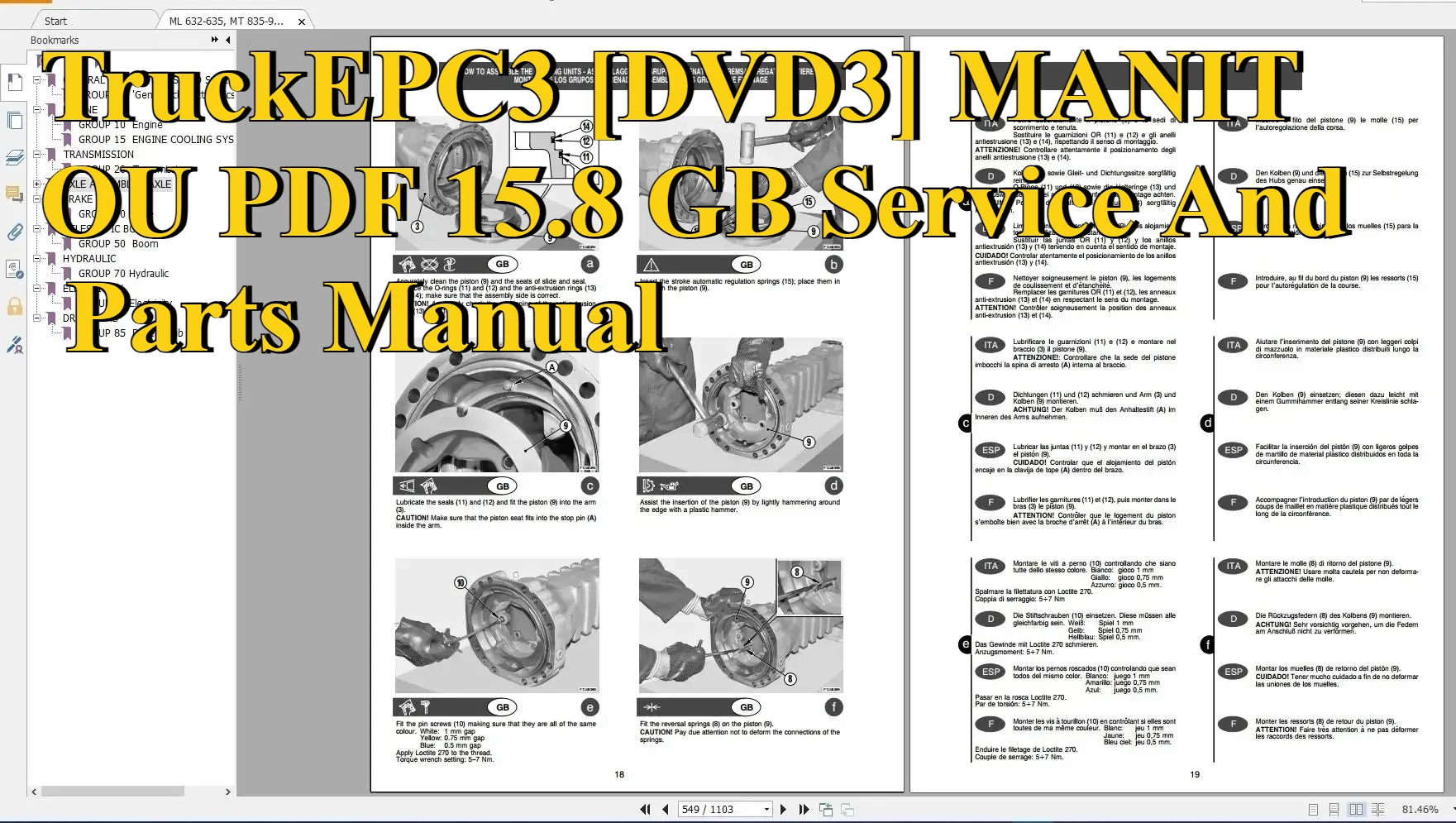 

TruckEPC3 [DVD3] MANITOU PDF 15,8 ГБ Руководство по обслуживанию и деталям