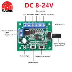 DC8-24V Brushless DC Motor Speed Controller Driver PWM Speed Control Board Pinpoint Regulator Forward And Backward Control 18KHz