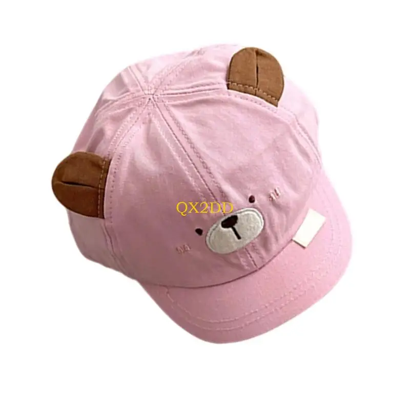 QX2D漫画動物幼児帽子太陽保護デザイン野球帽子機械洗える綿調整可能幼児帽子