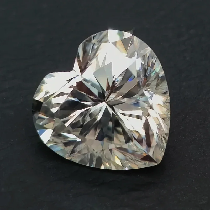 Moissanite Stone Heart Cut D Color VVS1 Pass Diamond Tester Gemstone Beads for Jewelry Making Rings Pendant with Certificate