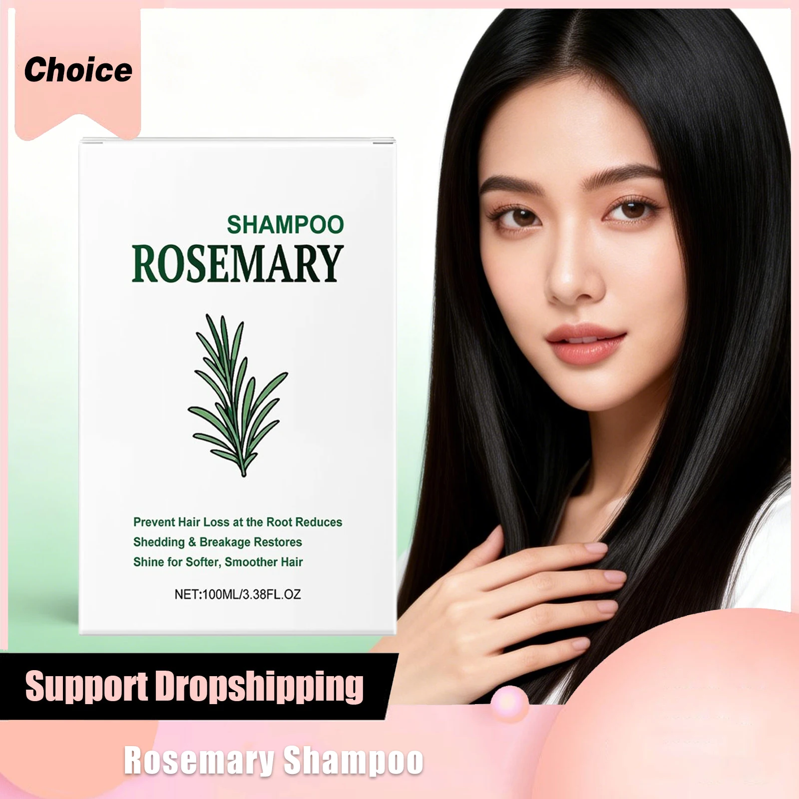 

Rosemary Shampoo Nourishing Dry Hair Dandruff Control Oil Removal Anti Loss Stimulate Scalp Regeneration Smooth Hair Care Liquid