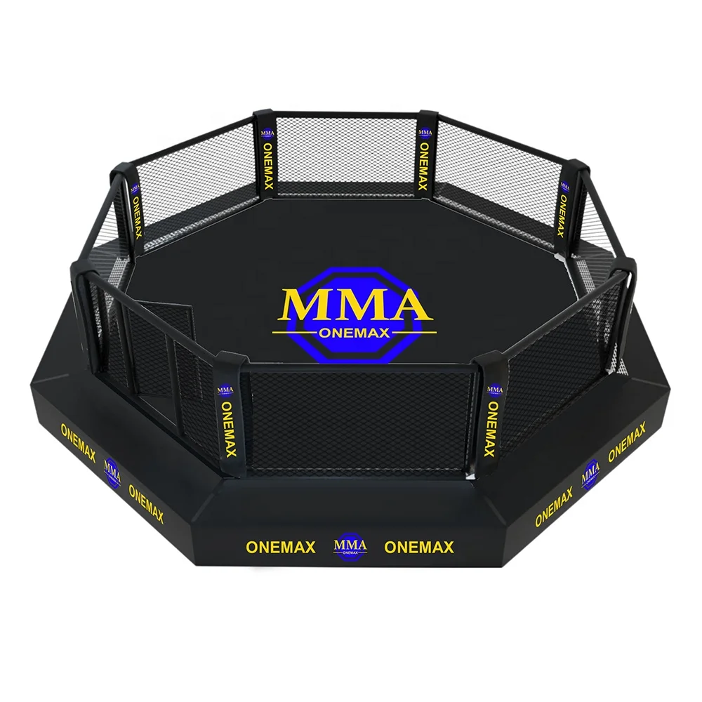 Floor Type MMA Wrestling Cage Customized Logo International Competition Standard For MMA UFC Karate Taekwondo