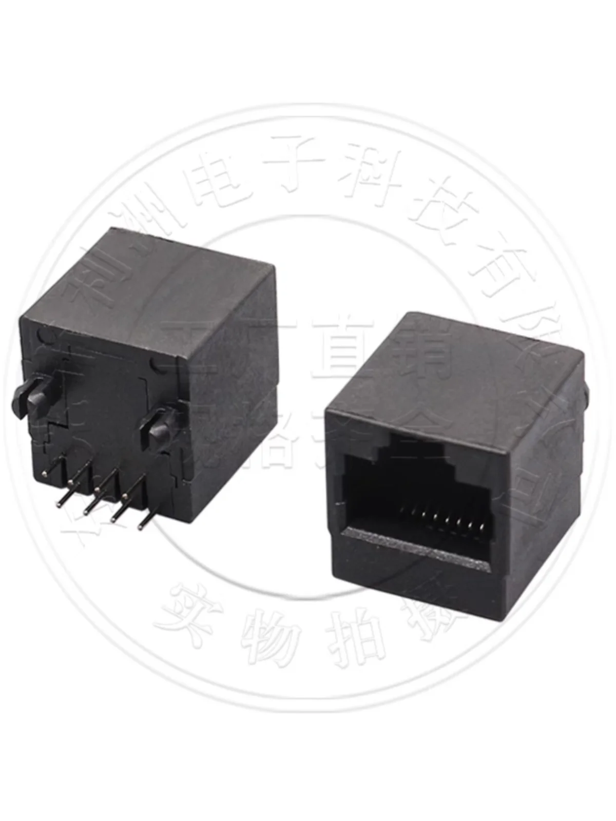 10Pcs/RJ45 network socket 52 model 5224 vertical insertion 8P8C all plastic unlit RJ connector network port socket female socket