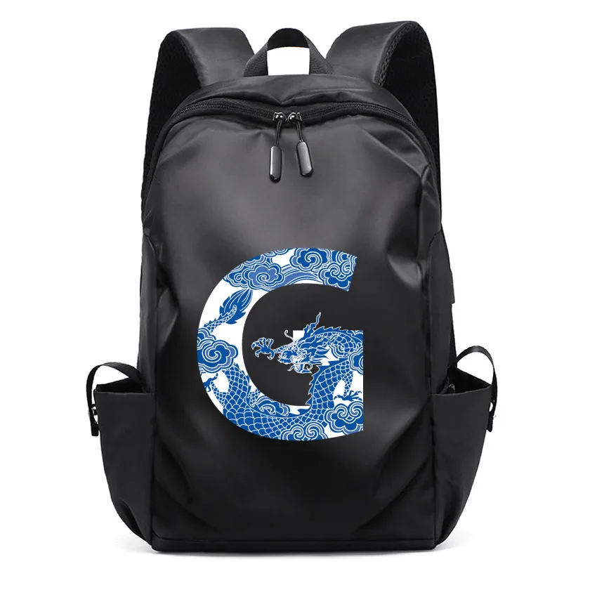 Travel for Women Man Carry On Backpack Laptop Unisex Backpack College Bag A B ......Z English Letters Customized Print Rucksack