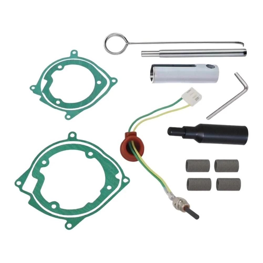 Green 12V Glow Igniter for Kit Complete Igniter Repair for Kit Repair Kit 14-piece Complete Set For 2KW-8KW Air Heaters