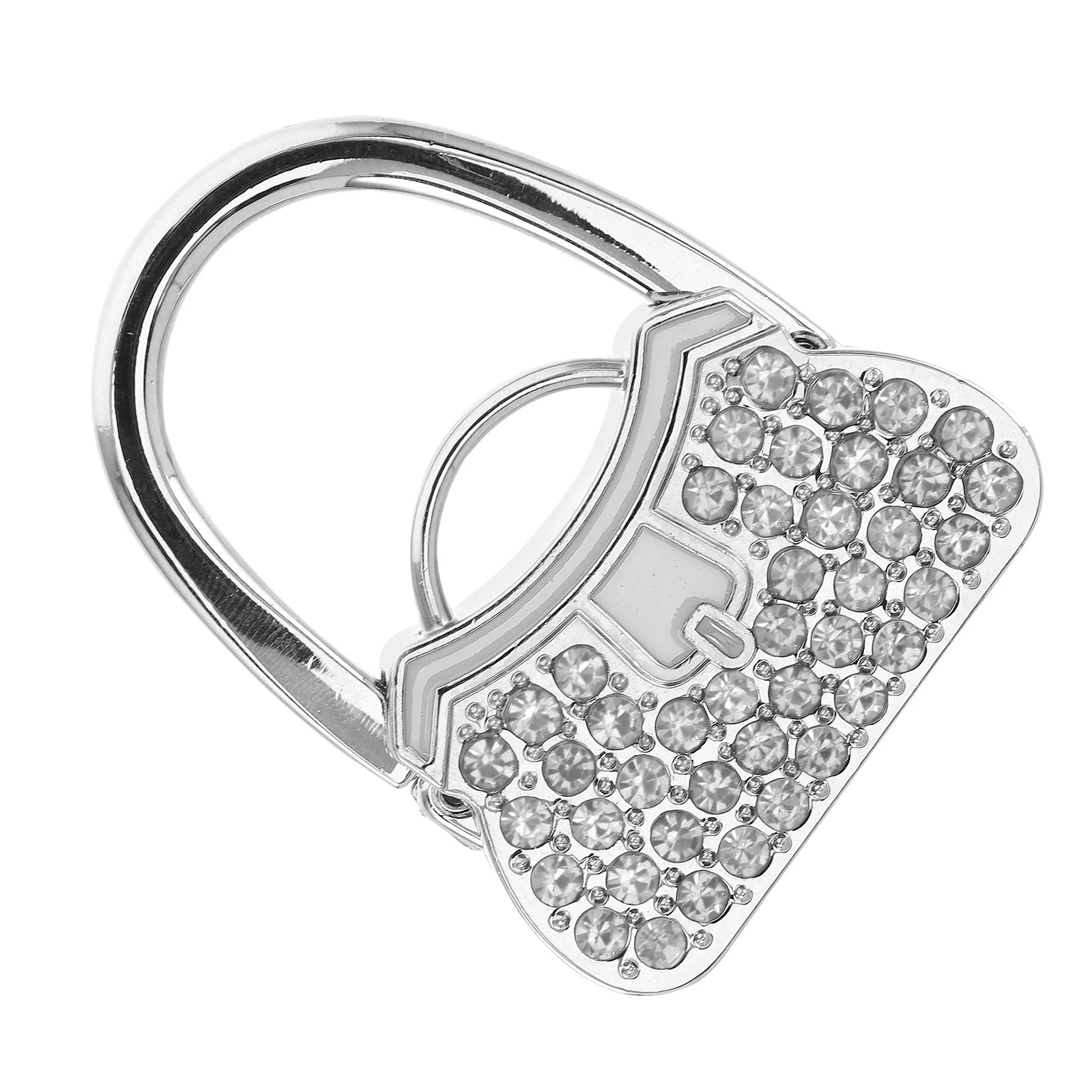 

Full Diamond Bag Hook Rhinestone Handbag Holder Secure Lock Heavy Duty Table Hanger For Party Daily Use Bag Holder For Table