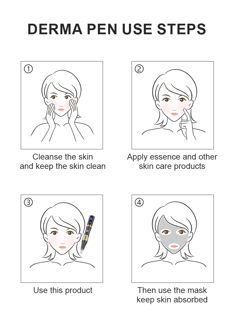 Professioneller Microneedling Derma Pen mit integrierter Geschenkbox, Mas Pen S8/N6 Beauty-Gerät zum Verkauf – Detail 6