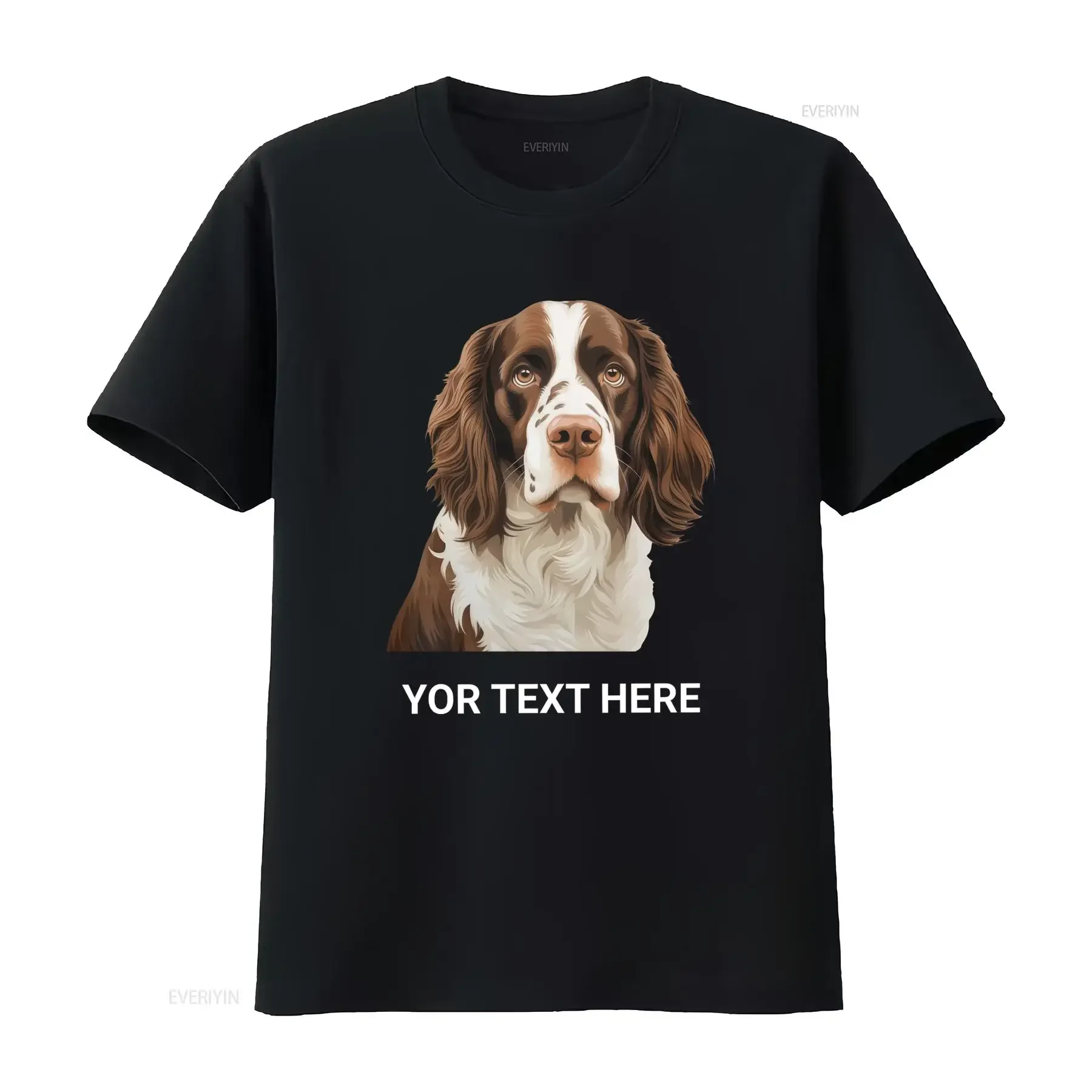 T shirt Art Springer Spaniel pour Amoureux des Chiens vintage Washed streetwear graphic fashion Top For Everyday Wear Stylish
