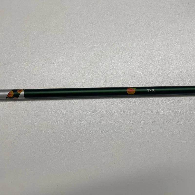 Dark Green Carbon Golf Driver Shaft, Peach Graphic, VeloCore Plus Tech, 0.335 Tip, Multiple Flex Golf Custom Graphite  Shaft