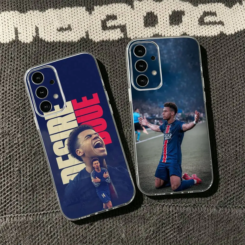 D-Desire D-Doue Football Phone Case Transparent Silicone Soft For Samsung S25,S24,S21,S22,S23,S30,Ultra,S20,Plus,Fe