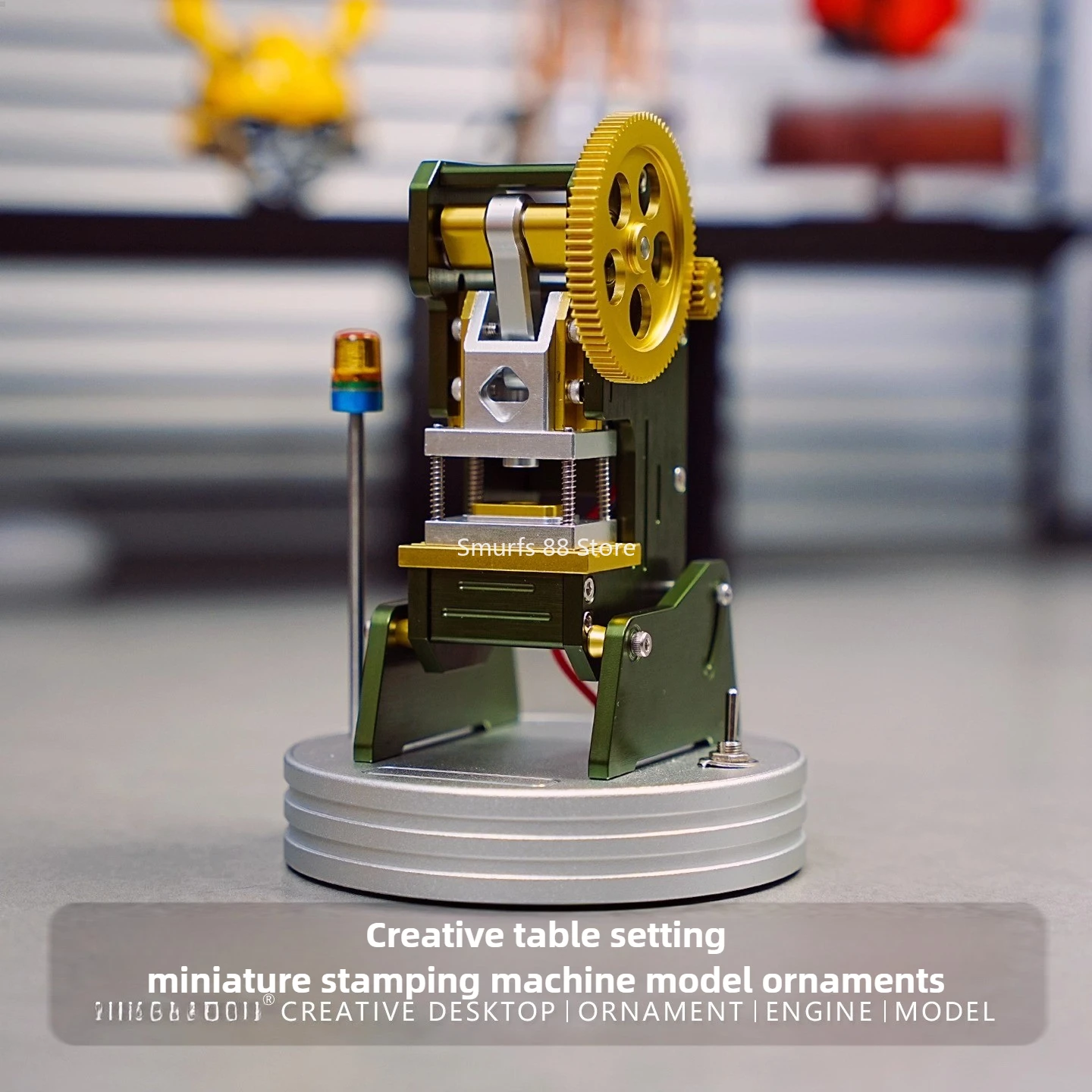 

Miniature Stamping Machine Electric Model Metal Stamping Machine Physical Experiment Model Creative Desktop Ornaments Toys