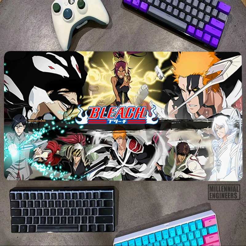 BLEACH Anime Mouse Pad Big Mousepepad Office Accessories Desk Mat Keyboard Gaming Mats Premium Mousepad Gamer Extended Large Xxl