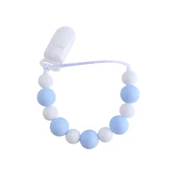 JOSilicone-Attache-sucette pour bébé, clip de sucette, sangle de laisse, supports pour biSantos