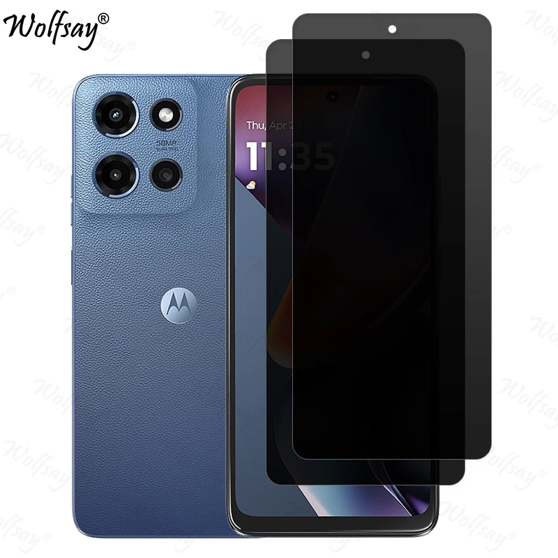 Anti-Spy Tempered Glass For Motorola Moto G 2025 Privacy Screen Protector For Moto G 2025 Full Cover Glass For Moto G 2025 Glass