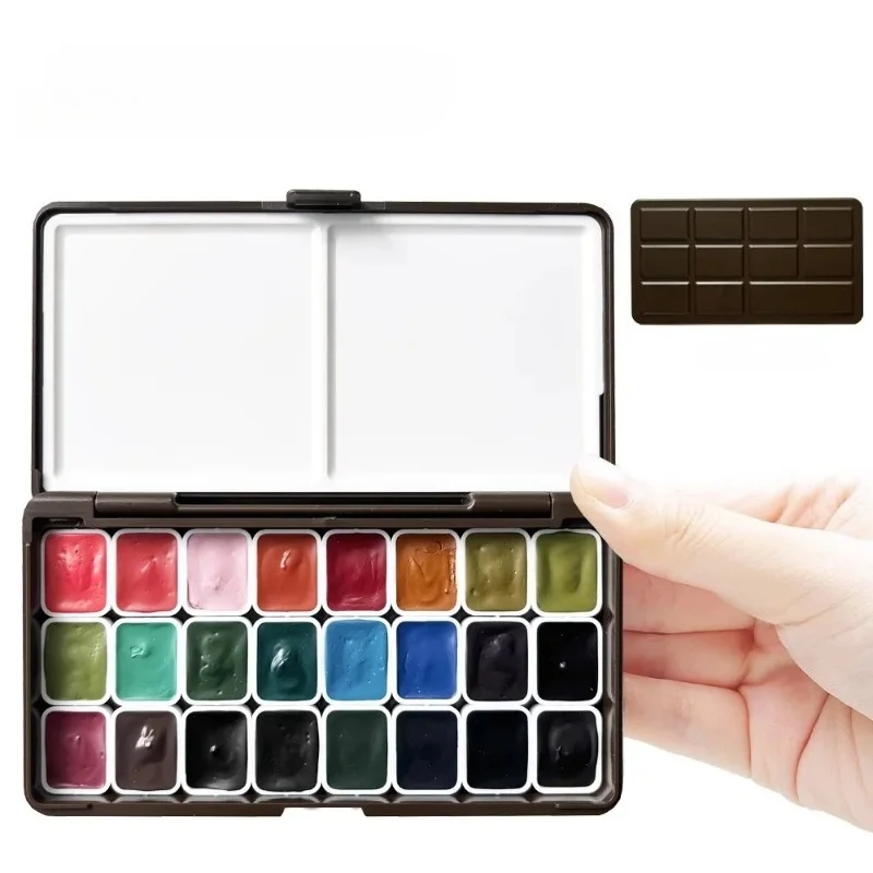 24 Colors 1ML Holbein Artists' Watercolor Granulating Colors HWC Transparent Acuarela Professional Pigments Art Supplies