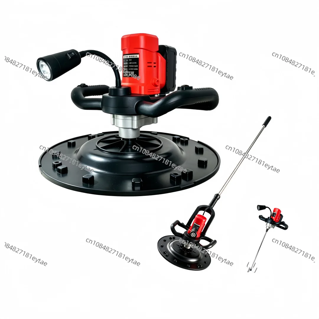 Brushless Cordless Plastering Machine with LED Light 9 Speed for Cement Mortar Wall Finishing