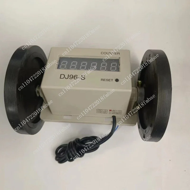 DJ96-S Electronic Digital Length Meter Counter 220V Totalizer for Fabric Textile Cable Wire Measurement