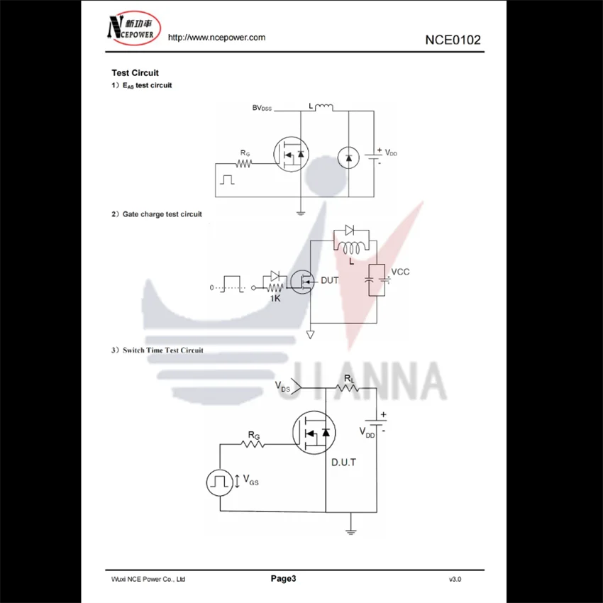 NCE0102 SOT-23 100V/2A N-channel MOS FET clean energy
