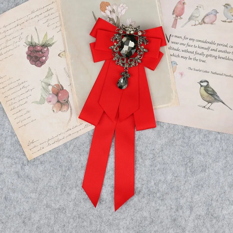 Hand Made Jungen Klassische Bowties Krawatte Band Strass Corsage Bowtie Krawatte Geschenke für Männer Hochzeit Formale Kleid Zubehör – Detail 35
