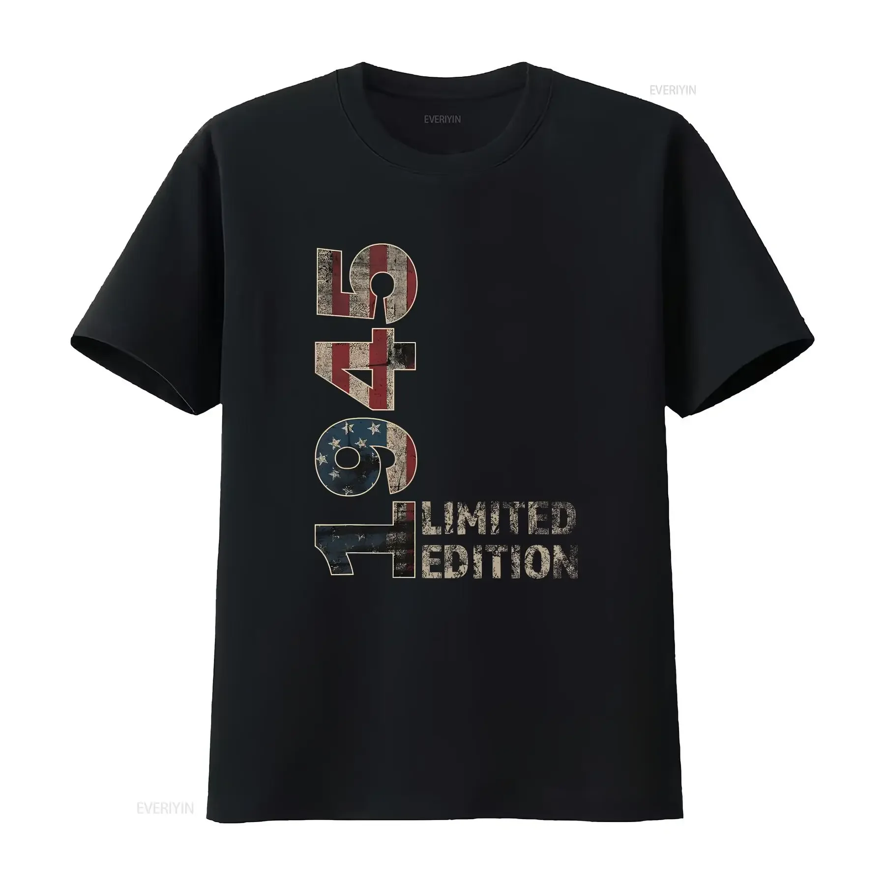 80th Birthday men Vintage born 1945 turning 80 Year Old T Shirt Washed streetwear Stretched fashion Versatile vintage Washed