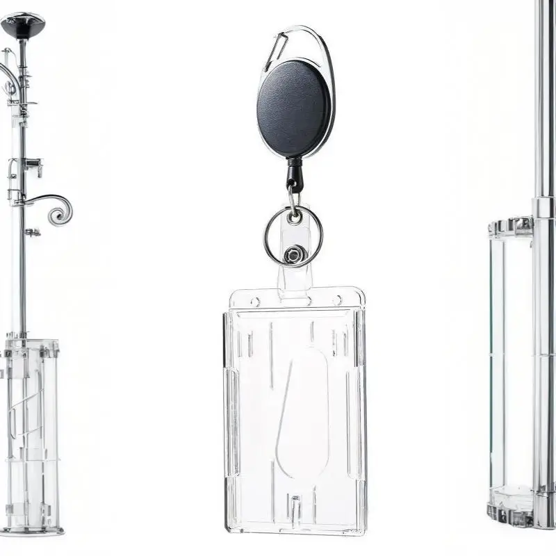 Wasserdichter transparenter PVC-Ausweishalter, transparente Visitenkartenhülle für Schule und Büro – Detail 11