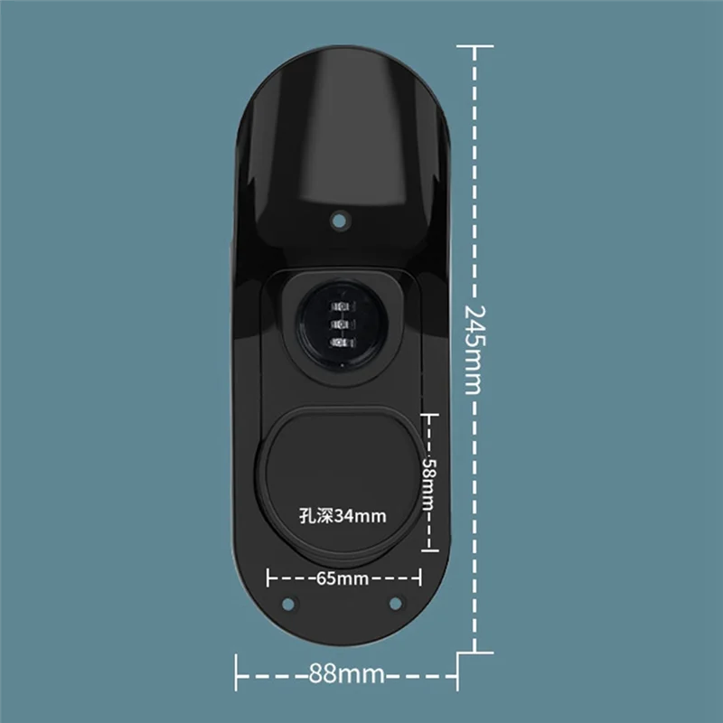 AS57-Charger Cable Holder Electric Car Charging Head Bracket Universal EV Charger Cable Holder