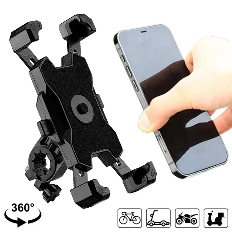 Bike Phone Holder 360° Rotatable Universal Bicycle Motorcycle Phone Holder For Motorcycle Pit Dirt Bike ATV Quad 50cc 110cc Clip