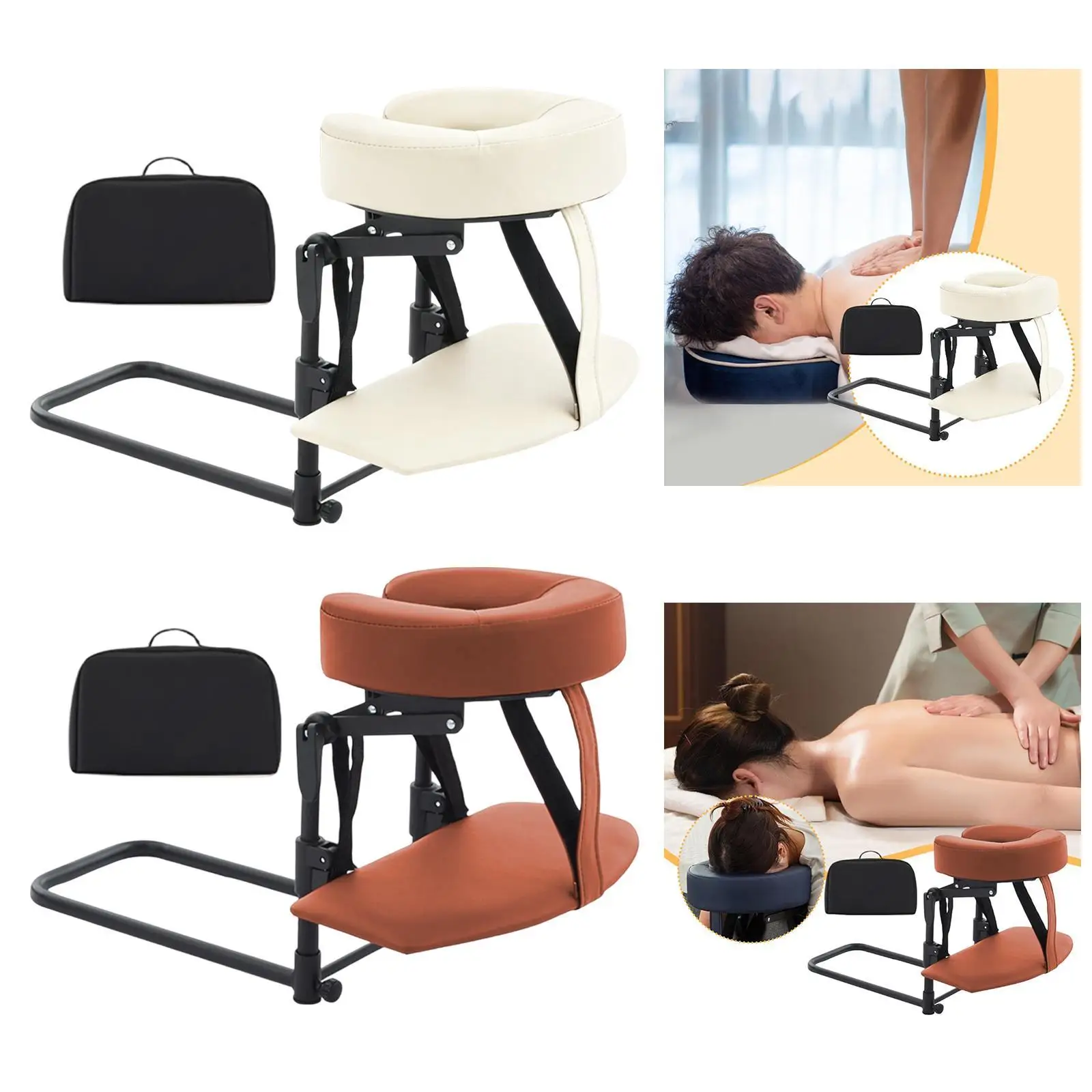 

Home Mattress Top Massage Kit Home Massage Kit Face Pillow Cradle Support Adjustable Angle Comfortable for Beauty Bed Salon