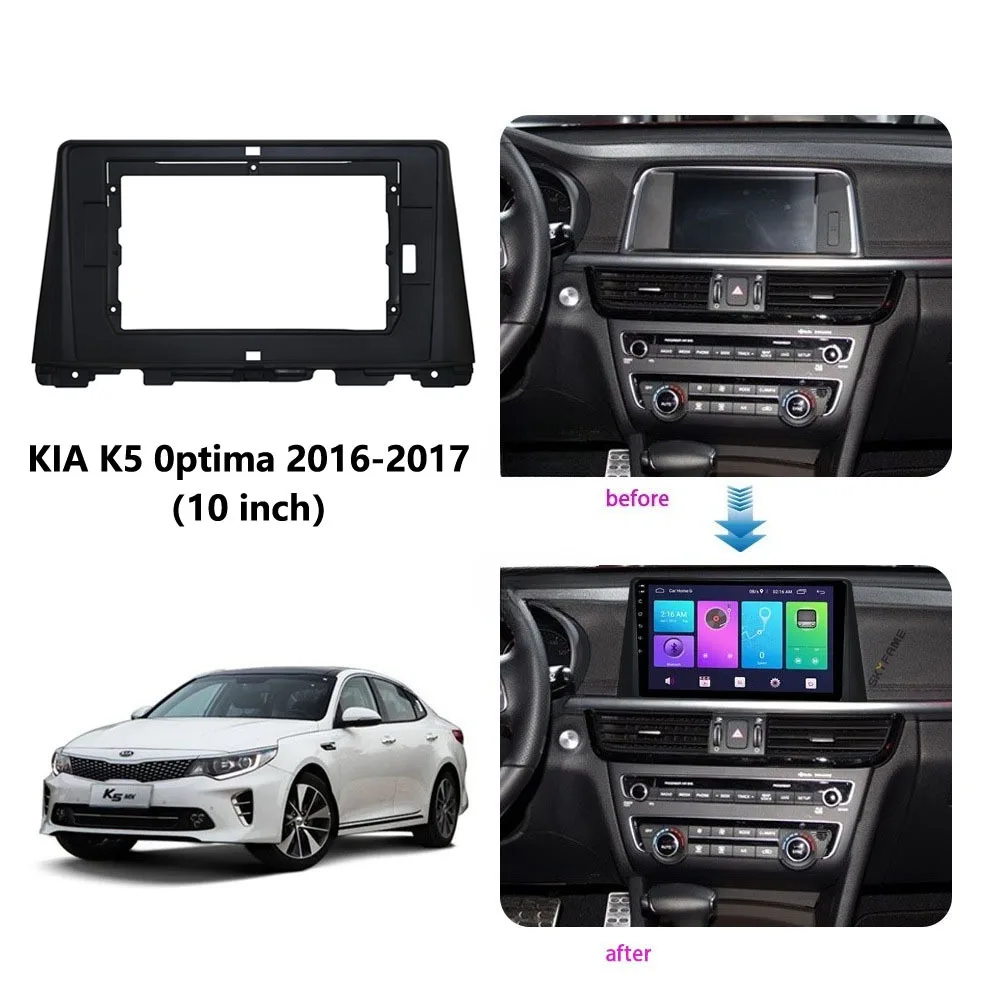 

Suitable for Kia K5 Long Range Optima 2016-2017 Large Screen Navigation Frame Versatile Set Frame without Battery