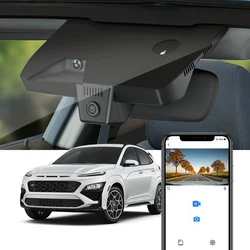 Fitcamx 4K Dash Cam for Hyundai Kona Electric 2018-2025/ Veloster Veloster N 2019-2022, OEM Auto DVR with UHD Video