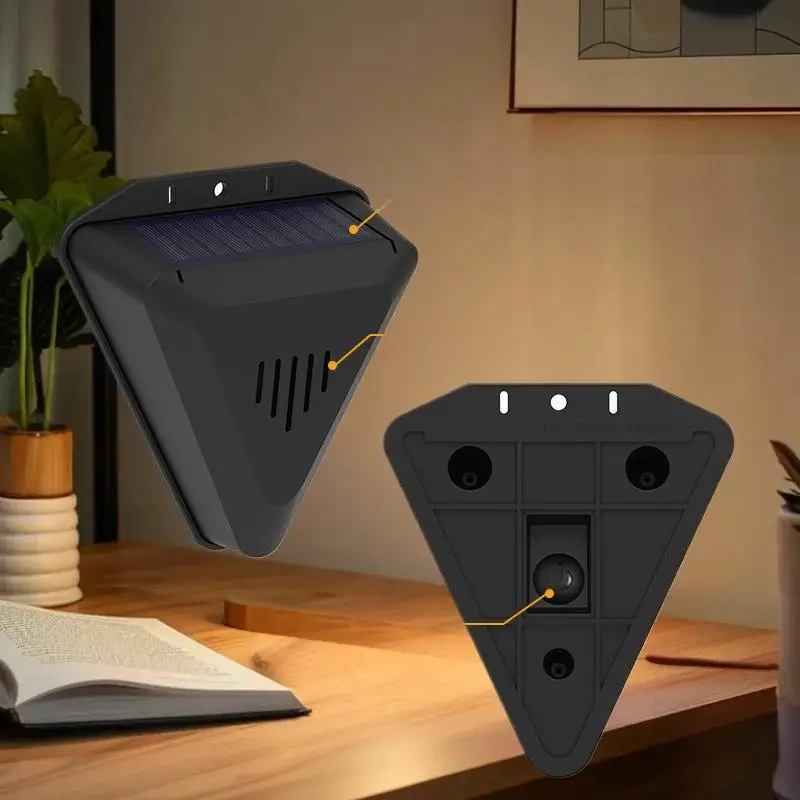 

Piece Solar Bird Deterrent Outdoor Animal Repellent with 13 Sound Feedback, Animal Preventer Alarm
