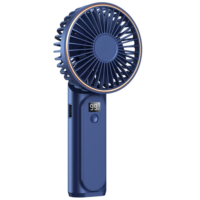 

Handheld Fan, 3600Mah Portable Fan Mini Fan, 6 Speeds Adjustable, Small Personal Fan, Foldable Mini Desk Fan