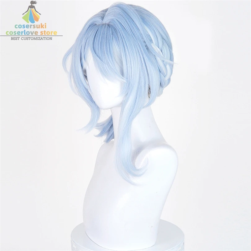 Genshin Impact Odette Spessiva Cosplay Wig Halloween Headpiece Convention Event Headwear