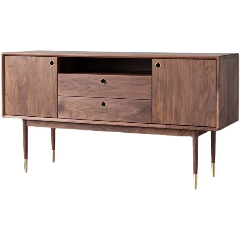 

Home entrance cabinet Modern simple Nordic light luxury style all solid wood entrance cabinet