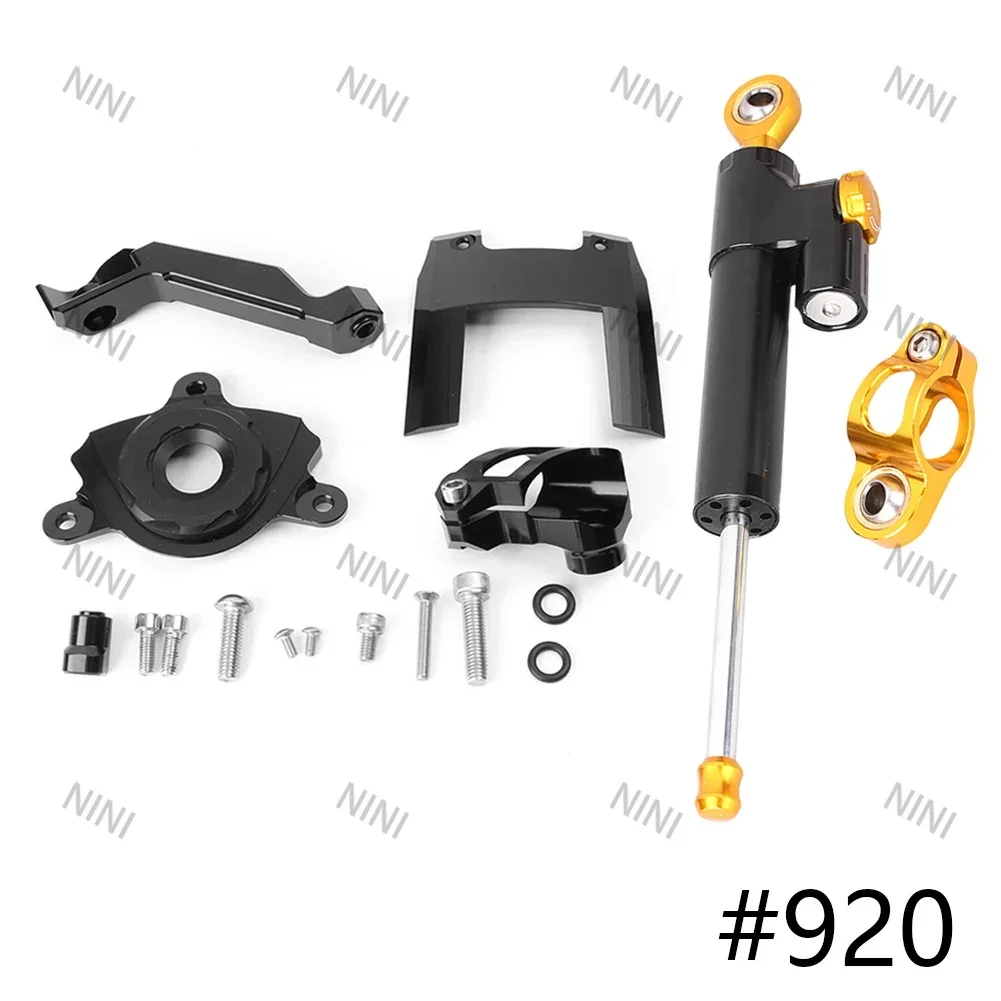 

Motorcycle For Kawassaki Z1000 2015 2016 2017 Anodized Aluminum CNC Steering Damper Stabilizer w/ Bracket Set Saftety Control
