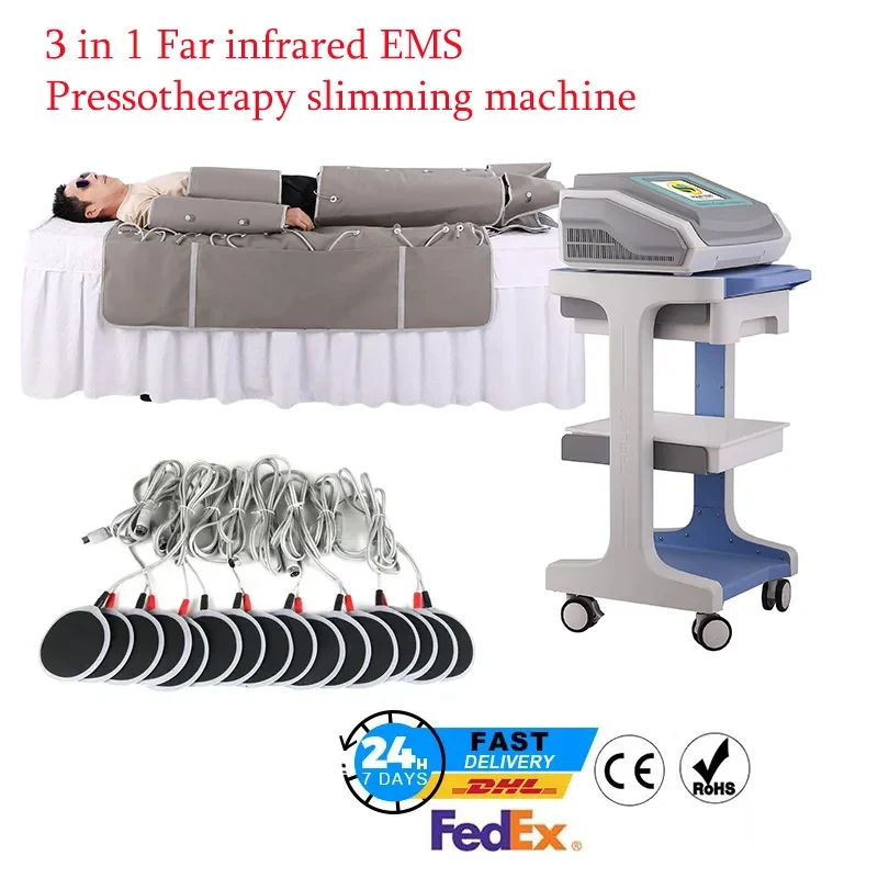 

New 3 in 1 Air Pressure Full Body Lymphatic Drainage lose Weight Pressotherapy Machine