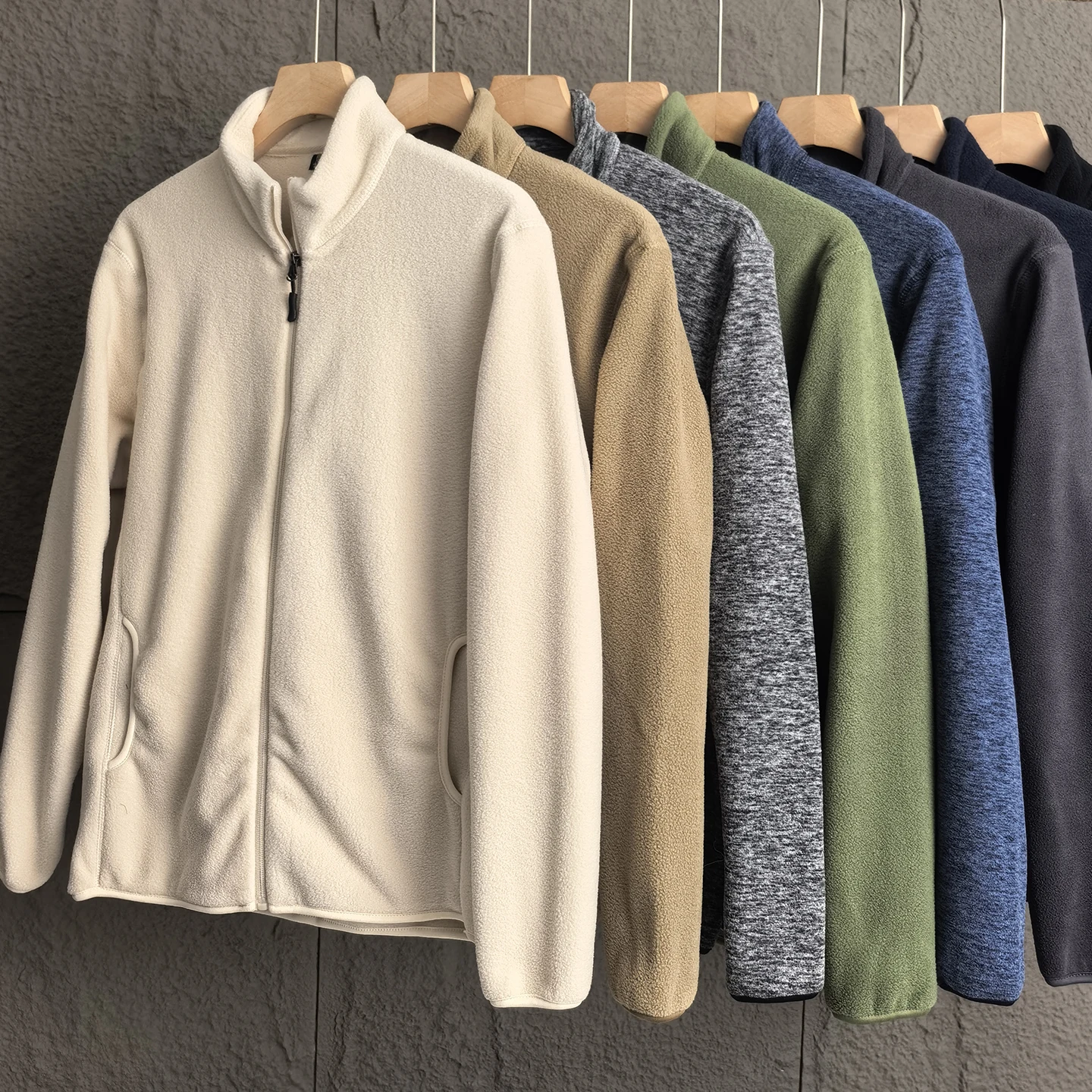 

Мужская куртка с воротником-молнией на подкладке Fce, двусторонняя куртка из полиэстера, осенне-зимняя верхняя одежда, несколько цветов, подставка