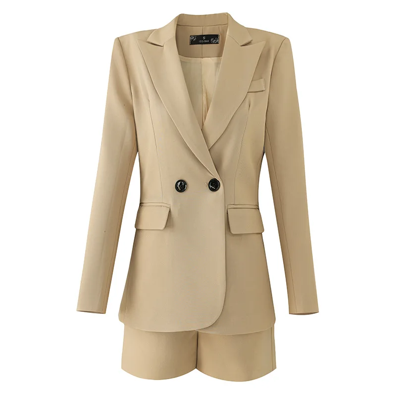 Chaqueta de traje para mujer, conjunto de dos piezas, chaqueta profesional elegante informal de gama alta a la moda, primavera 2024