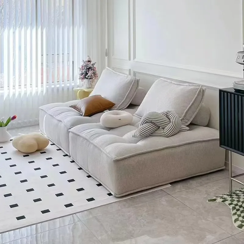 Designer Beige Living Room Sofas Girly Minimalist Sleeper Recliner Living Room Sofas Luxury Nordic Divano Moderno Furniture Home