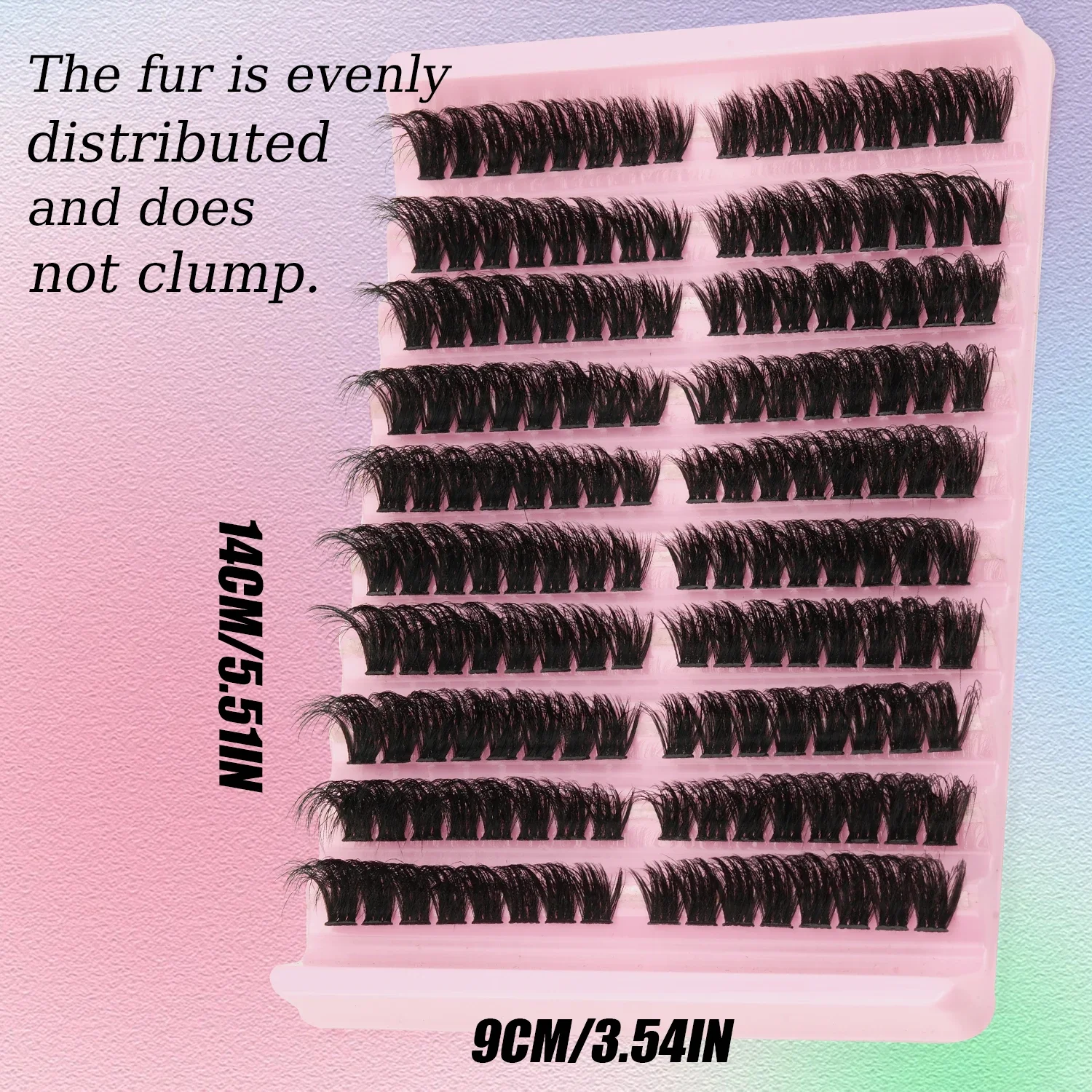 160 PCS Russian Cluster Lashes - đánh giá và giá Eyelash Extension Wispy