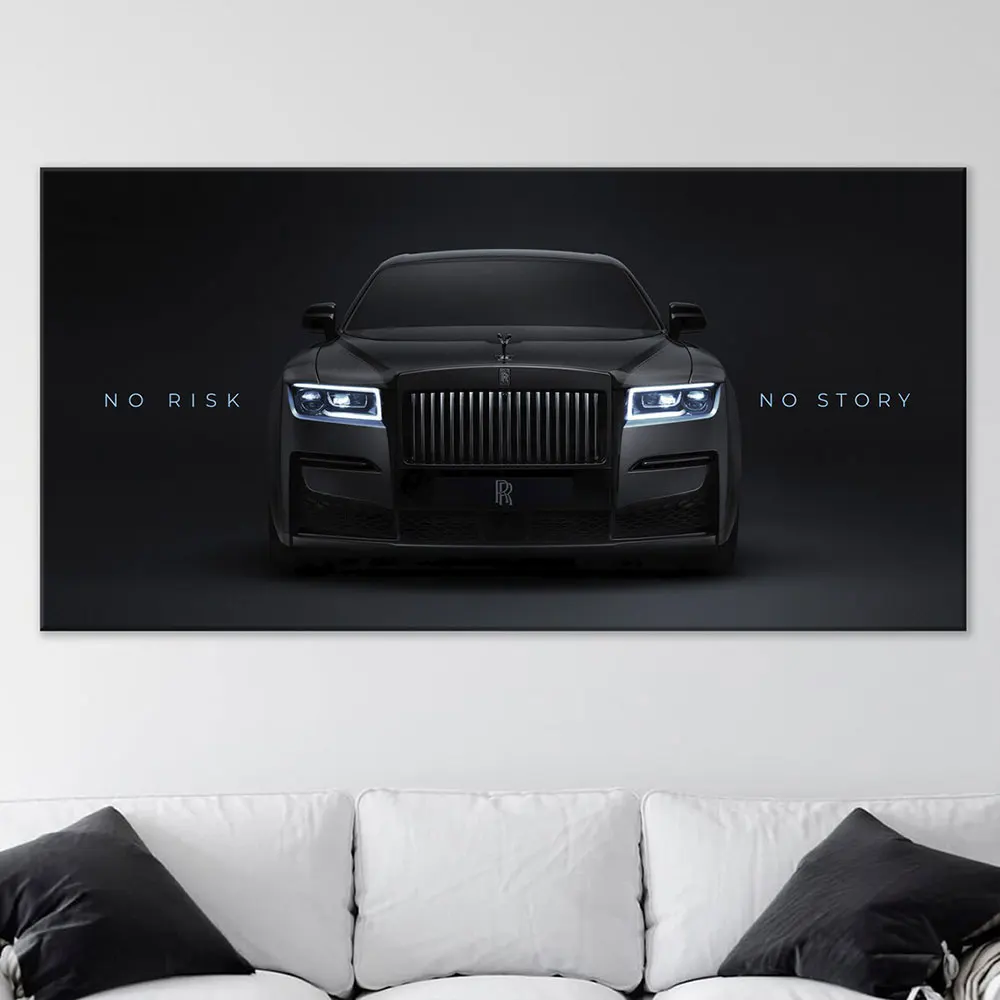 

Black Car Canvas Painting Prints Picture Posters For Living Room Bedroom Wall Art Motivation Office Decoration Large Mural Gift